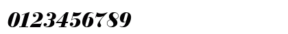 BauerBodDEE Bold Italic Numeric Preview