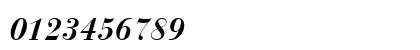 BauerBodni BT Bold Italic Numeric Preview
