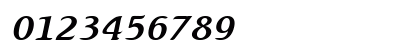 Beach-Wide Italic Numeric Preview