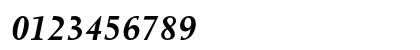 Berling LT Std Bold Italic Numeric Preview
