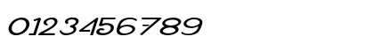 Bernaise Extra-expanded Italic Numeric Preview