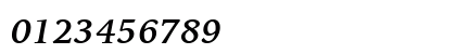 IowanOldSt BT Bold Italic Numeric Preview