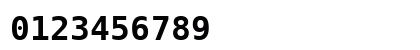 BitstreamVeraSansMono Nerd Font Bold Numeric Preview