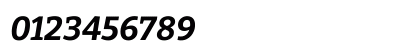 Bitter Bold Italic Numeric Preview