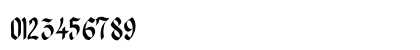 Blacklet Normal Bold Numeric Preview