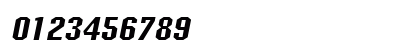 Block-Wide Italic Numeric Preview