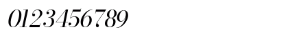 Bodoni* 16 Italic Numeric Preview