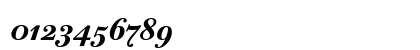 Bodoni Twelve ITC Bold Italic Numeric Preview