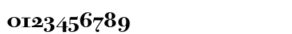 Bodoni Twelve ITC Bold Numeric Preview