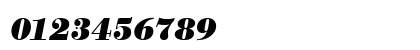 BodoniAntTEE Bold Italic Numeric Preview