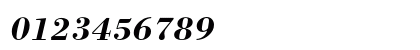 Bodoni Bold Italic Numeric Preview