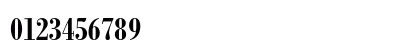 Bodoni Std Bold Condensed Numeric Preview