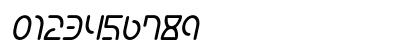 Boontown Bold Italic Numeric Preview