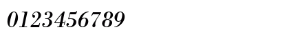 Boston Italic Numeric Preview