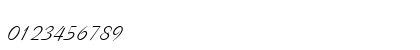Bow Italic Numeric Preview