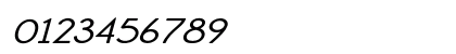 Brentford Expanded Italic Numeric Preview