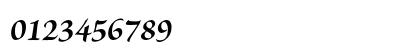 Brioso Pro Bold Italic Numeric Preview