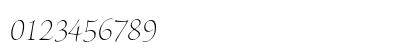 Brioso Pro Light Poster Italic Numeric Preview