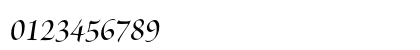 Brioso Pro Semibold Italic Display Numeric Preview