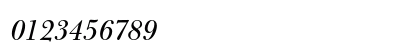 Bulmer MT Std Italic Display Preview