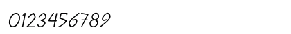 Burpal Italic Numeric Preview