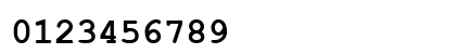 C_Courier New Bold Numeric Preview