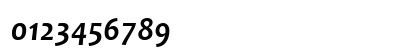 Candara Bold Italic Numeric Preview