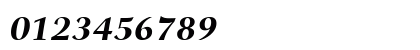 Carmina Bold Italic Numeric Preview