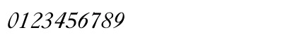 Casablanca Italic Numeric Preview