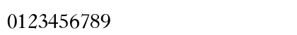 Caslon Light Numeric Preview