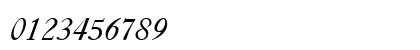 Casque Italic Numeric Preview