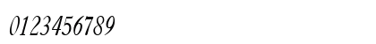CasqueCondensed Italic Numeric Preview