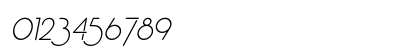 Catalina Italic Numeric Preview