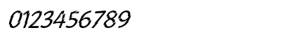 Category 5 Italic Numeric Preview