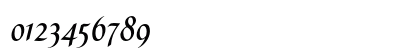 Caterina LT Std Italic Numeric Preview