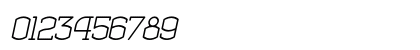 Centerfield Italic Numeric Preview
