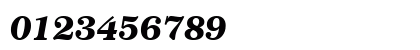 Century751 Blk BT Black Italic Numeric Preview