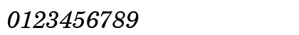 CenturySchLUN Italic Numeric Preview