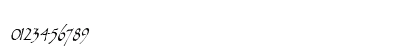 Chalk-Condensed Italic Numeric Preview