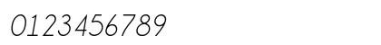 Champagne &amp; Limousines Italic Numeric Preview