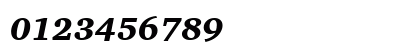 Charter BT Black Italic Numeric Preview