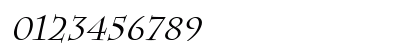 Chattsworth Italic Numeric Preview