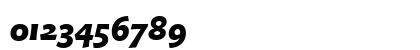 Chianti XBdIt OSF BT Extra Bold Italic Numeric Preview