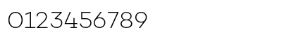 Choplin ExtraLight-DEMO Numeric Preview