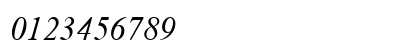Cir Times_New_Roman Italic Numeric Preview