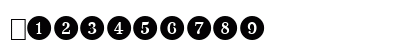 Circled Numbers Normal Preview