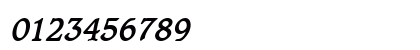 Clayton Bold Italic Numeric Preview