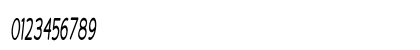Clearwater Extra-condensed Italic Numeric Preview