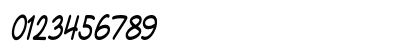 Comicopia Condensed Italic Numeric Preview
