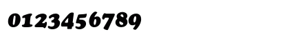 Cooper Std Black Italic Numeric Preview